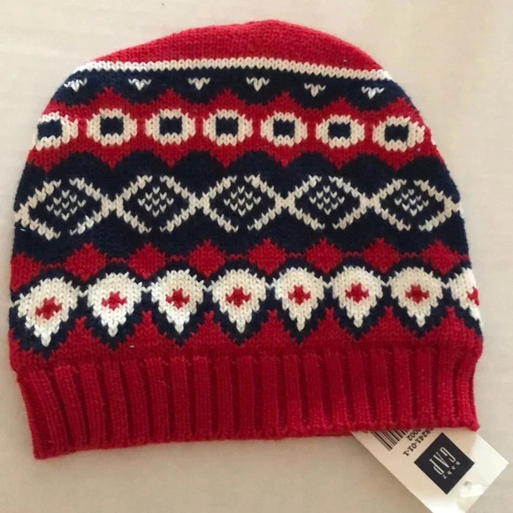 GAP NEW INFANT BABY BOYS WINTER HAT FALL WINTER CASUAL KIDS HATS SZ 6 12 MONTHS - Picture 3 of 6